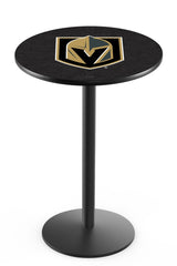L214 Black Wrinkle Las Vegas Golden Knights Pub Table