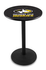 L214 Black Wrinkle Michigan Tech University Huskies Pub Table