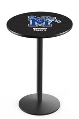 L214 Black Wrinkle Memphis Tigers Pub Table