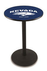 L214 Black Wrinkle University of Nevada Reno Wolf Pack Pub Table