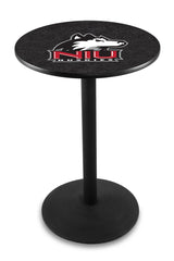 L214 Black Wrinkle Northern Illinois University Huskies Pub Table