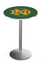 L214 Stainless Notre Dame Vintage Pub Table