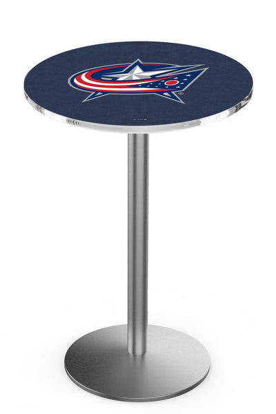 L214 Stainless Columbus Blue Jackets Pub Table