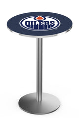 L214 Stainless Edmonton Oilers Pub Table