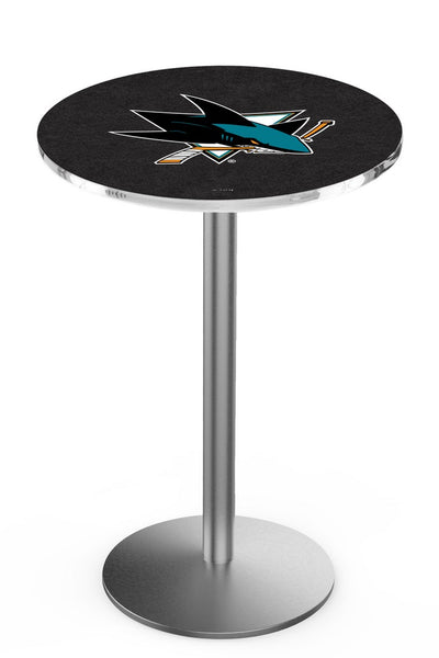 L214 Stainless San Jose Sharks Pub Table
