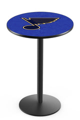 L214 Black Wrinkle St. Louis Blues Pub Table