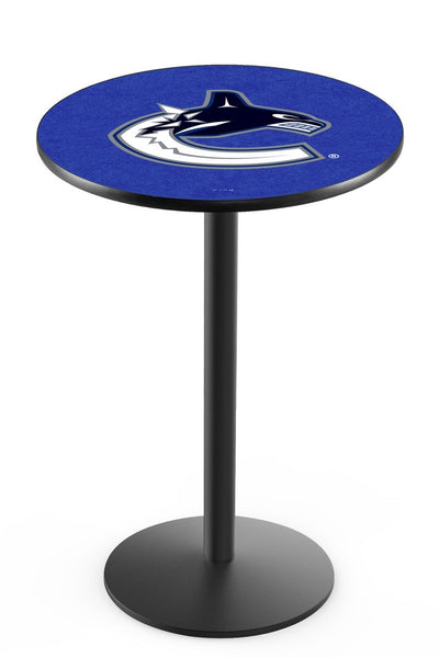 L214 Black Wrinkle Vancouver Canucks Pub Table