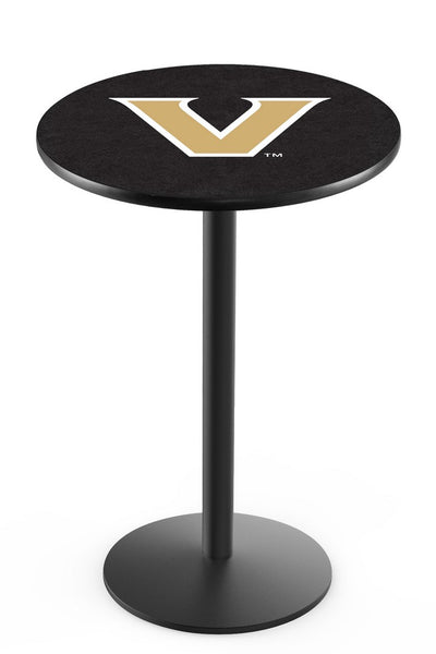 L214 Black Wrinkle Vanderbilt Commodores Pub Table