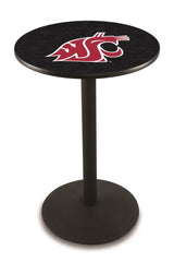 L214 Black Wrinkle Washington State Cougars Pub Table by Holland Bar Stool Company