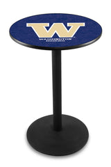L214 Black Wrinkle Washington Huskies Pub Table