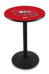 L214 Black Wrinkle Western Kentucky Hilltoppers Pub Table