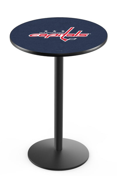 L214 Black Wrinkle Washington Capitals Pub Table