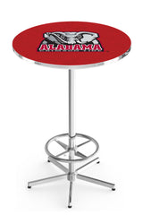 L216 Chrome Alabama Crimson Tide Elephant Pub Table