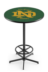 L216 Black Wrinkle Notre Dame Vintage Pub Table