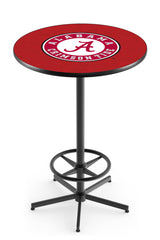 L216 Black Wrinkle Alabama Crimson Tide Script A Pub Table