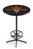 L216 Black Wrinkle Arizona Sun Devils Fork Pub Table