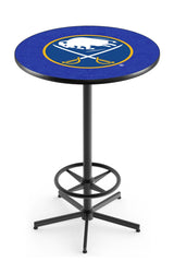 L216 Black Wrinkle Buffalo Sabres Pub Table