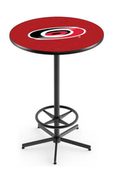 L216 Black Wrinkle Carolina Hurricanes Pub Table