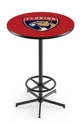 L216 Black Wrinkle Florida Panthers Pub Table