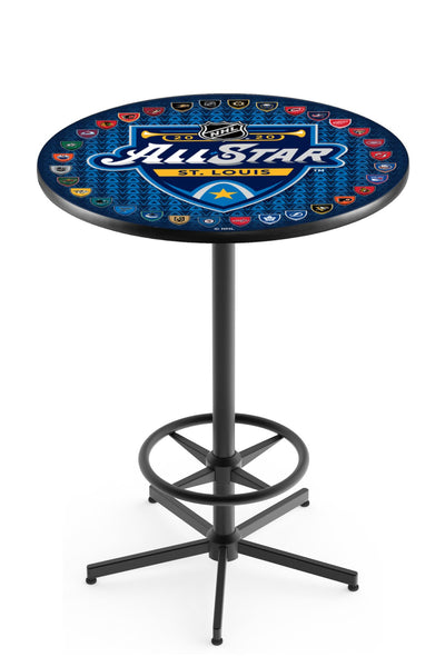 L216 Black Wrinkle All Star Game Pub Table