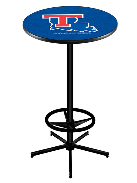L216 Black Wrinkle Louisiana Tech Bulldogs Pub Table