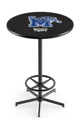 L216 Black Wrinkle Memphis Tigers Pub Table