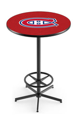 L216 Black Wrinkle Montreal Canadians Pub Table