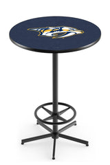 L216 Black Wrinkle Nashville Predators Pub Table