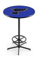 L216 Black Wrinkle St. Louis Blues Pub Table