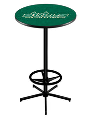 L216 Black Wrinkle University of South Florida Bulls Pub Table