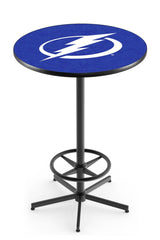 L216 Black Wrinkle Tampa Bay Lightning Pub Table
