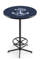 L216 Black Wrinkle US Navy Midshipmen Academy Pub Table