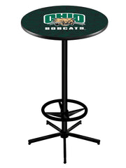 L216 Black Wrinkle Ohio University Bobcats Pub Table