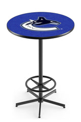 L216 Black Wrinkle Vancouver Canucks Pub Table