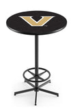 L216 Black Wrinkle Vanderbilt Commodores Pub Table