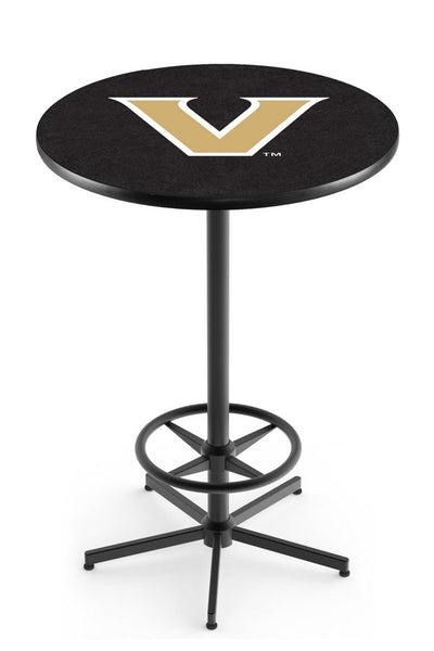 L216 Black Wrinkle Vanderbilt Commodores Pub Table