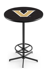 L216 Black Wrinkle Vanderbilt Commodores Pub Table