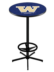 L216 Black Wrinkle Washington Huskies Pub Table
