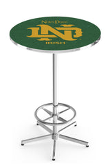 L216 Chrome Notre Dame Vintage Pub Table