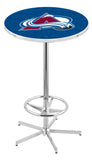 L216 Chrome Colorado Avalanche Pub Table