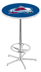 L216 Chrome Colorado Avalanche Pub Table
