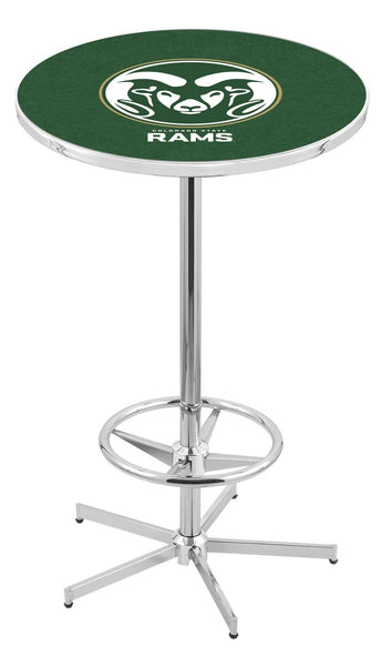 L216 Chrome Colorado State Rams Pub Table