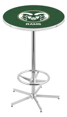 L216 Chrome Colorado State Rams Pub Table