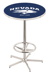 L216 Chrome University of Nevada Reno Wolf Pack Pub Table