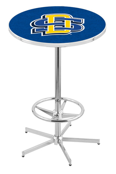 L216 Chrome South Dakota State University Jackrabbits Pub Table