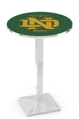 L217 Chrome Notre Dame Vintage Pub Table