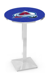 L217 Chrome Colorado Avalanche Pub Table