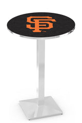 San Francisco Giants L217 Chrome MLB Pub Table