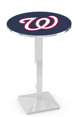 Washington Nationals L217 Chrome MLB Pub Table