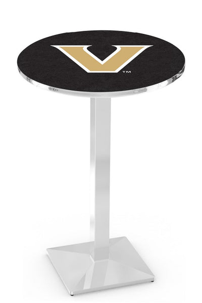 L217 Chrome Vanderbilt Commodores Pub Table